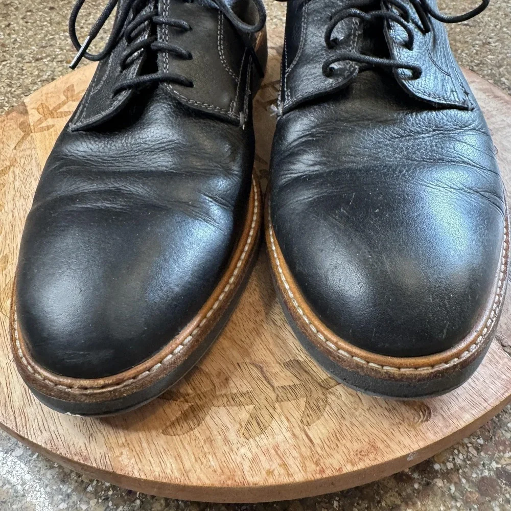 Cole Haan Oxford Shoes Mens 10.5 Black Leather Casual Lace Up Comfort C30690‎